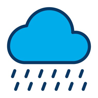 Bulut. Web simgesi basit illüstrasyon