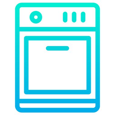 Fırın. Web simgesi basit illüstrasyon