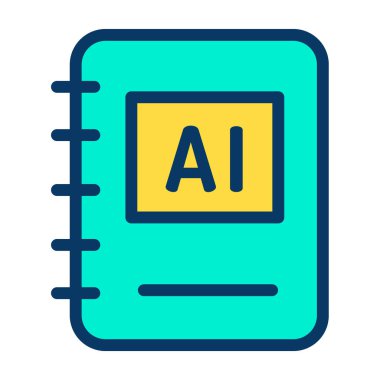 Kitap. Web simgesi basit illüstrasyon