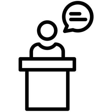 Tartışma. Web simgesi basit illüstrasyon