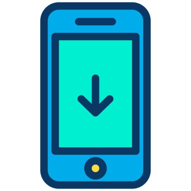 İndir. Web simgesi basit illüstrasyon