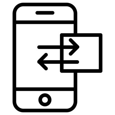 Beyaz üzerinde izole edilmiş simge, minimal vektör simgesi paylaş