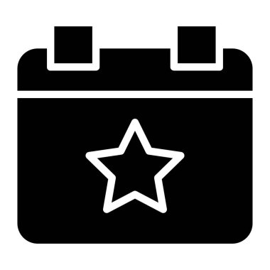 Beyaz arkaplan üzerindeki basit takvim vektör resimlemesi