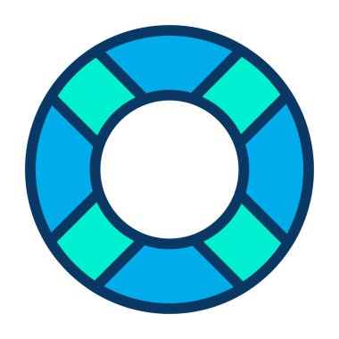 Modern simge Lifebuoy 'un vektör çizimi