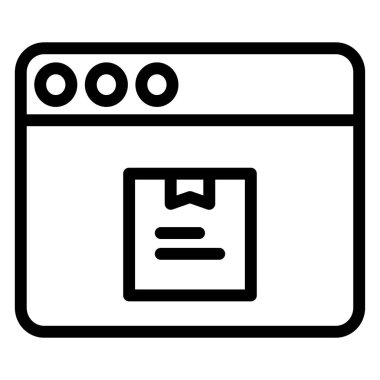 Tarayıcı penceresi. Basit resimleme