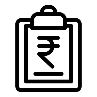 Rupiler, Hint para biriminin vektör çizimi, Hint rupisi. 