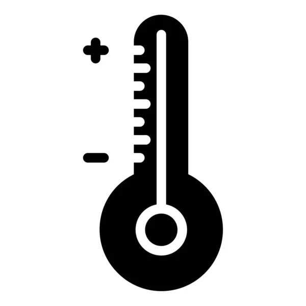 Temperatura Proste Ikona Ilustracji Wektorowych — Wektor stockowy