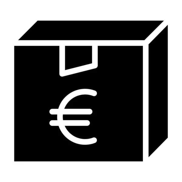 Euro Moeda Conceito Arte Simples Vetor Ilustração — Vetor de Stock