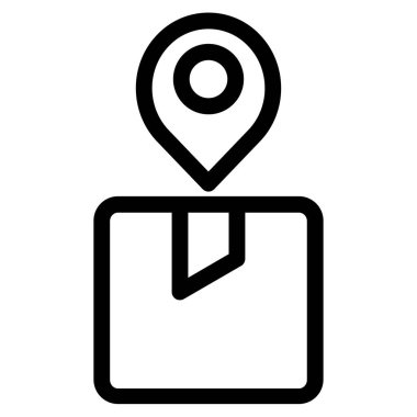 konum pin web simgesi basit illüstrasyon