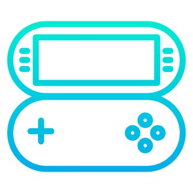 Basit oyun simgesi, vektör illüstrasyonu