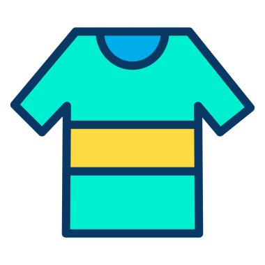 t-shirt basit simgesi, vektör çizim