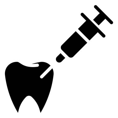 şırınga basit simgesi, vektör çizim