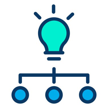 Bir fikrim var. Web simgesi basit illüstrasyon 