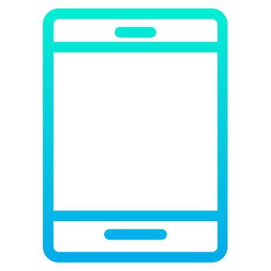 Tablet basit simgesi, vektör çizim