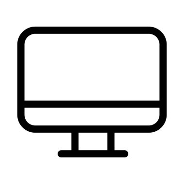 Monitör. Web simgesi basit illüstrasyon