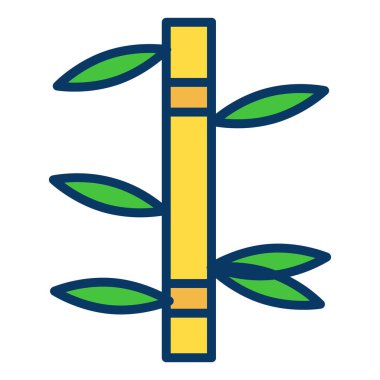 Bitki. Web simgesi basit illüstrasyon