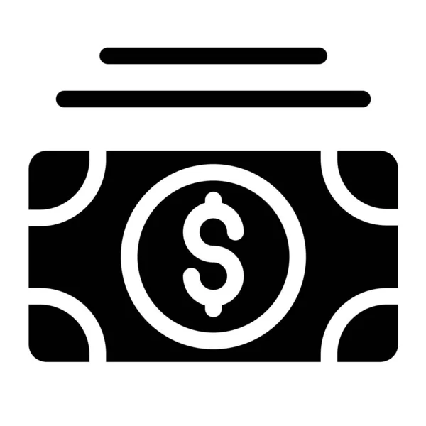 Dinero Icono Web Diseño Simple — Vector de stock