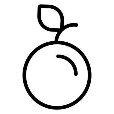 Turuncu meyve vektör illüstrasyonu