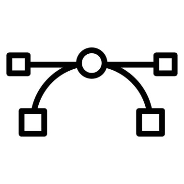 Beyaz arkaplanda basit vektör simgesi