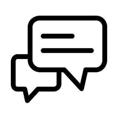 Sohbet kavramı basit sanat vektörü illüstrasyonu 