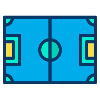 Futbol. Web simgesi basit illüstrasyon