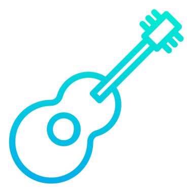 Gitar. Web simgesi basit tasarım