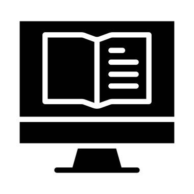 kitap simgesi, vektör illüstrasyonu