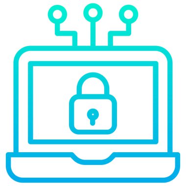 dizüstü bilgisayar simgesi, vektör illüstrasyonu