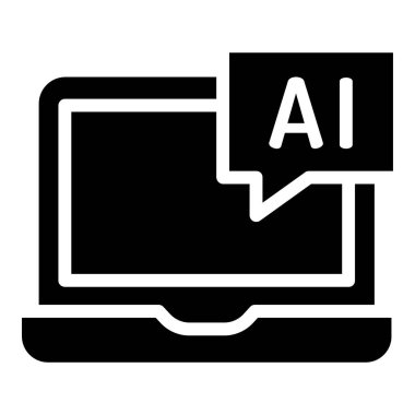 dizüstü bilgisayar simgesi, vektör illüstrasyonu