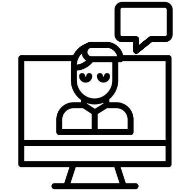 basit video kutsal kişilerin resmi, vektör çizim