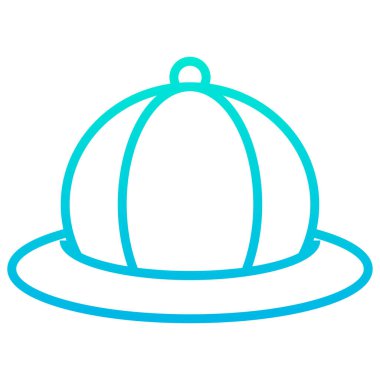 Basit şapka simgesi, vektör çizimi