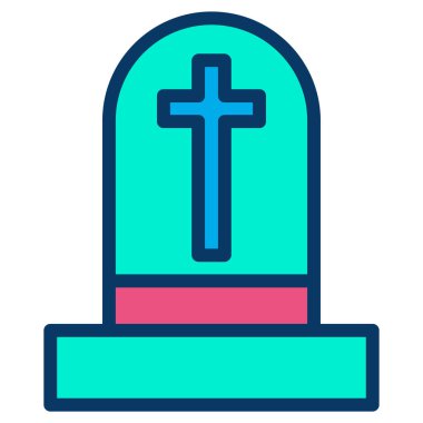 Graveston hijyen basit simge, vektör illüstrasyonu