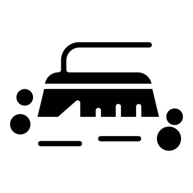 Beyaz arkaplanda basit fırça vektör resimleme