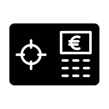 Avro para birimi kavramı basit sanat vektörü illüstrasyonu 