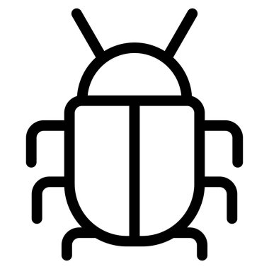 böcek böceği, web simgesi basit illüstrasyon