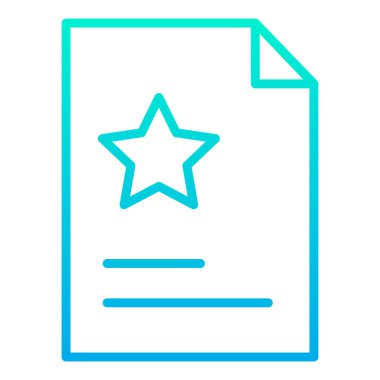 belge simgesi, vektör çizimi