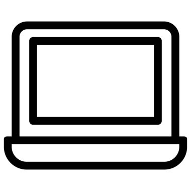 dizüstü bilgisayar simgesi, vektör illüstrasyonu