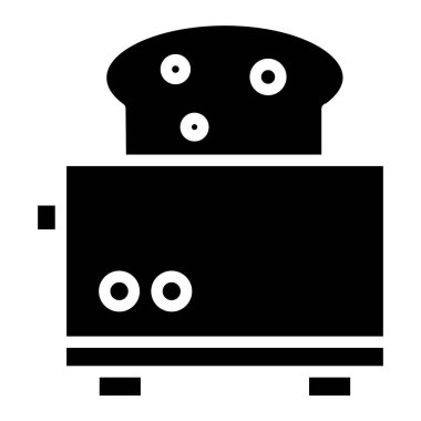 tost makinesi yemek vektör simgesi 