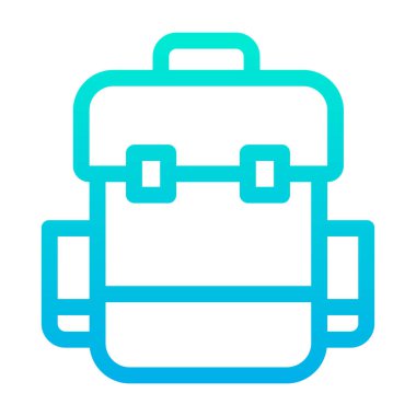 Çanta. Web simgesi basit tasarım