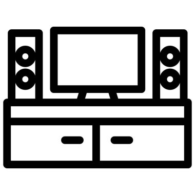  Eve. Web simgesi basit illüstrasyon