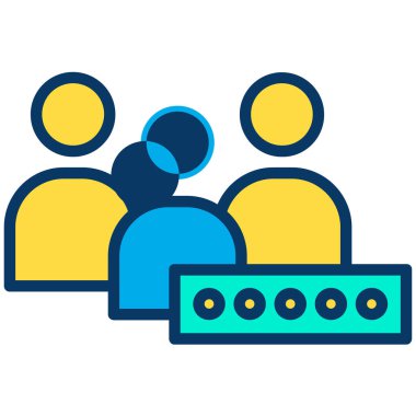 Basit kullanıcı arayüzü simgesi, vektör illüstrasyonu