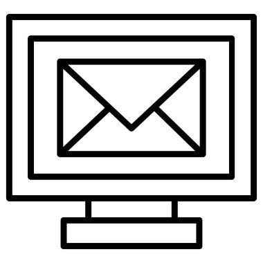 posta simgesi, vektör illüstrasyonu