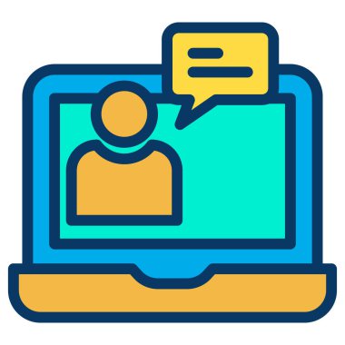 dizüstü bilgisayar simgesi, vektör illüstrasyonu