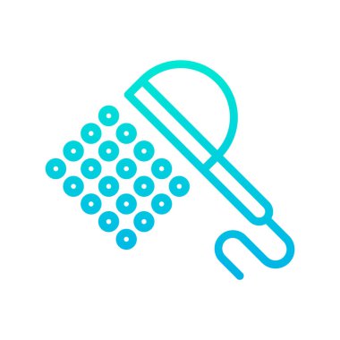 Duş simgesi, minimalist vektör simgesi beyaz üzerine izole edilmiş