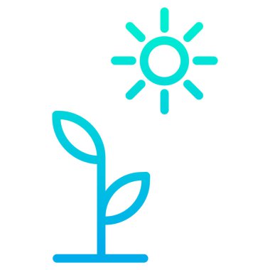 bitki simgesi vektör illüstrasyonu