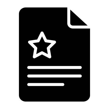 belge ikon vektör illüstrasyonu