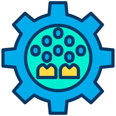 yönetim web simgesi basit illüstrasyon