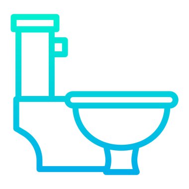 Tuvalet simgesi, vektör illüstrasyonu