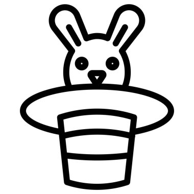 Basit şapka simgesi, vektör çizimi