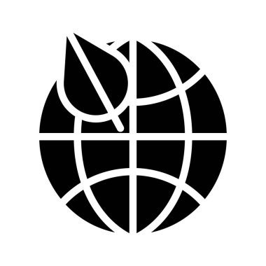 küresel küre simgesi vektör illüstrasyonu